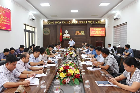 Đoàn công tác số 1 của Ban Chỉ đạo số 1136 – UBND tỉnh làm việc với UBND các xã Krông Ana, Dur Kmăl và Ea Na